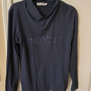 Women's Navy Long Sleeve Top